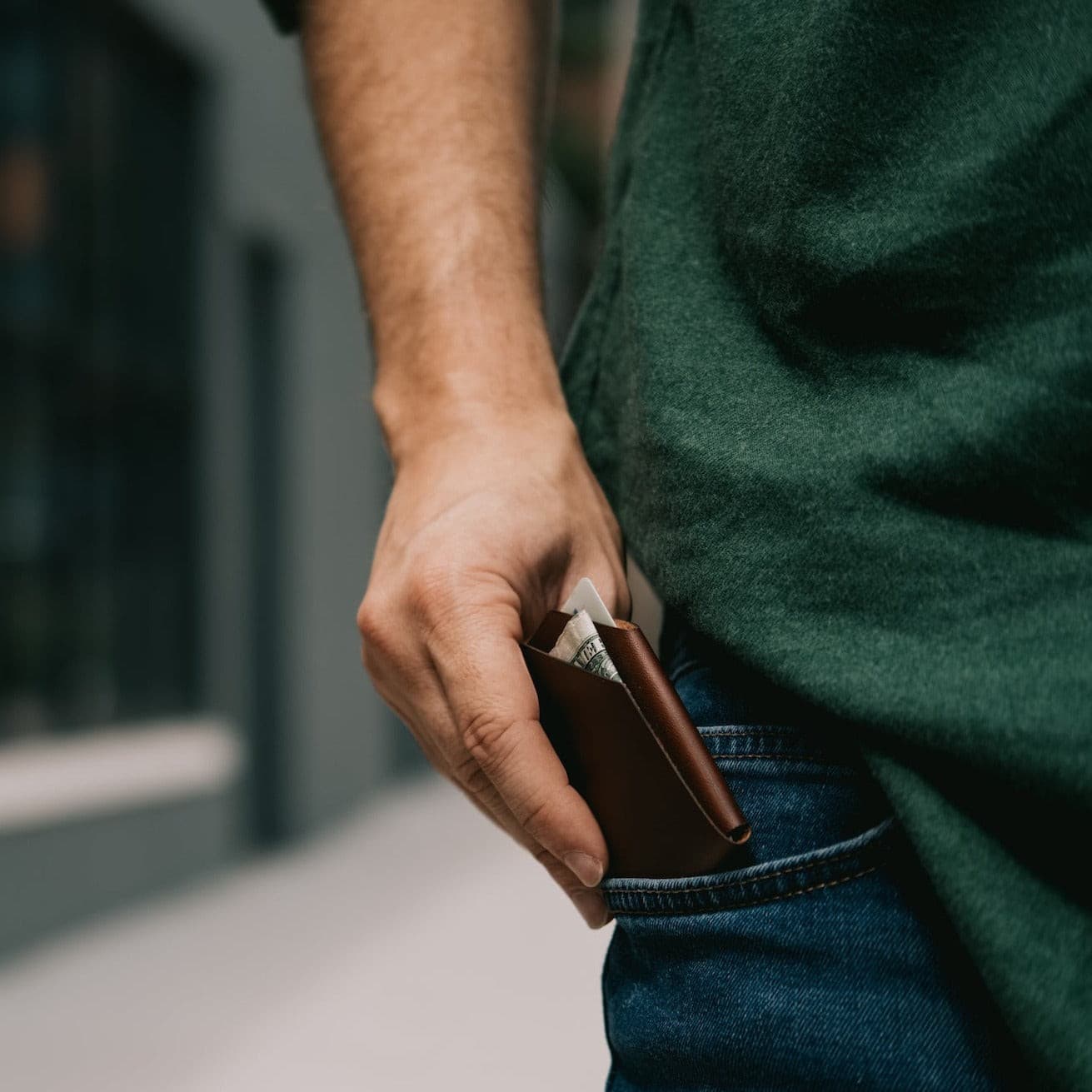 Card Holder - Chestnut made in England by Wingback.