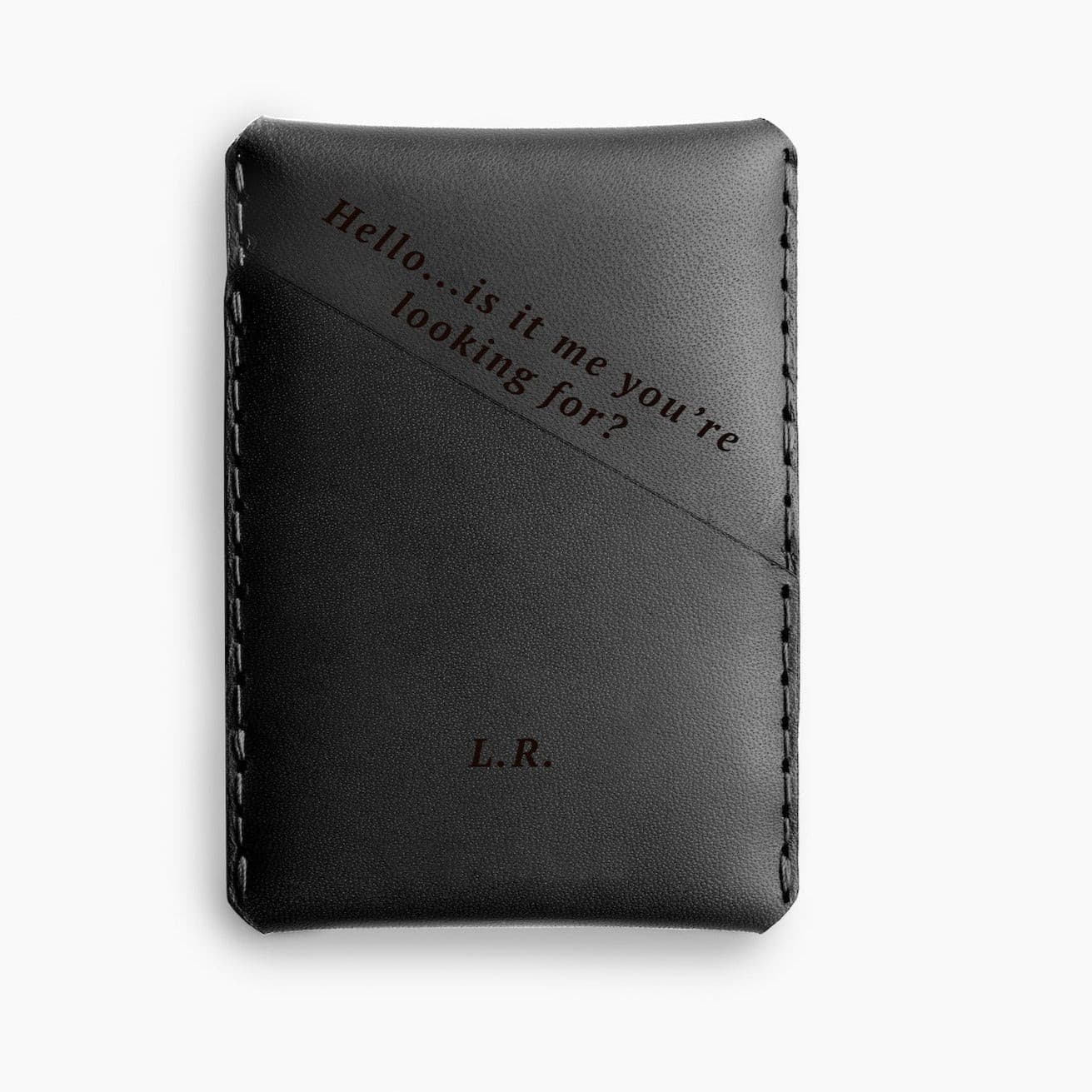 Winston Card Holder - Charcoal made in England by Wingback.