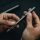 Fountain Pen - Titanium in hand