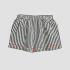 Midnight Stripe Linen Pyjama Shorts