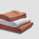 Burnt Orange Linen Bedding Basic Bundle