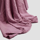 Raspberry Linen Duvet Cover