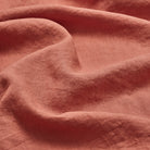 Burnt Orange Linen Duvet Cover