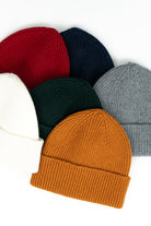 RIBBED WOOL HAT ECRU