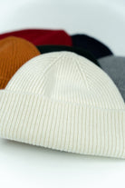 RIBBED WOOL HAT ECRU