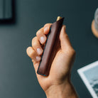 Leather Pen/Pencil Sleeve - Chestnut made in England by Wingback.