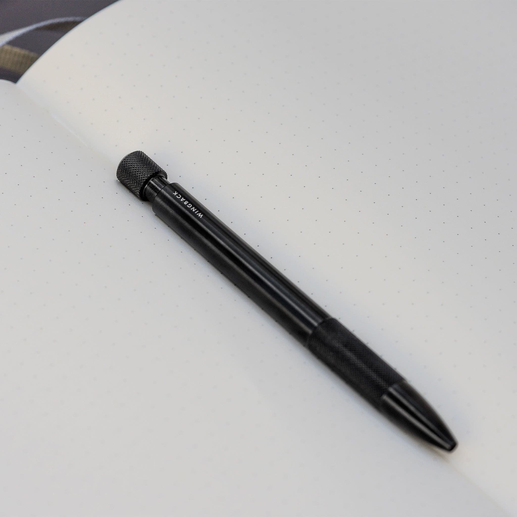 Mechanical Pen - Black Steel made in England by Wingback.