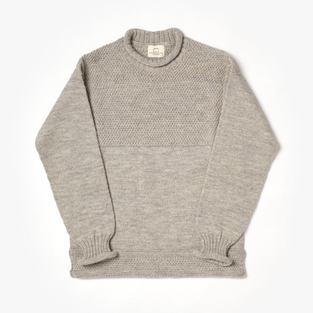 Blackhorse Lane Ateliers - British Wool Guernsey Unisex Jumper, Oatmeal - Buy Me Once UK