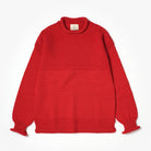 Blackhorse Lane Ateliers - British Wool Guernsey Unisex Jumper, Red - Buy Me Once UK