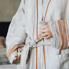 Luks Linen - Ceren Linen Robe & Towel Gift Set, Tobacco - Buy Me Once UK