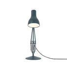 Elegant and sturdy Slate Grey Anglepoise Type 75 Desk Lamp. Glossy conical shade with bright light, perfect for durable, adjustable lighting.