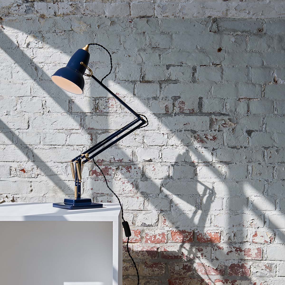 Anglepoise 1227 brass ink blue discount