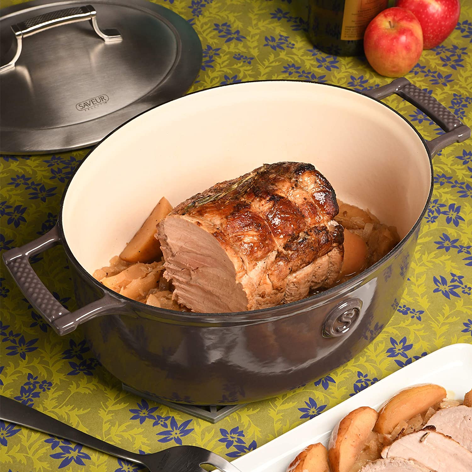 SAVEUR Selects - Enamelled Cast Iron Oval Dutch Oven 5.7L - Buy Me Once UK