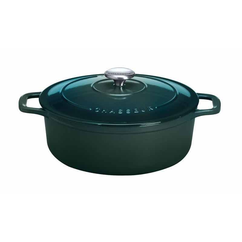 Chasseur - Enamelled Cast Iron Round Dutch Oven, Forest Green - Buy Me Once UK