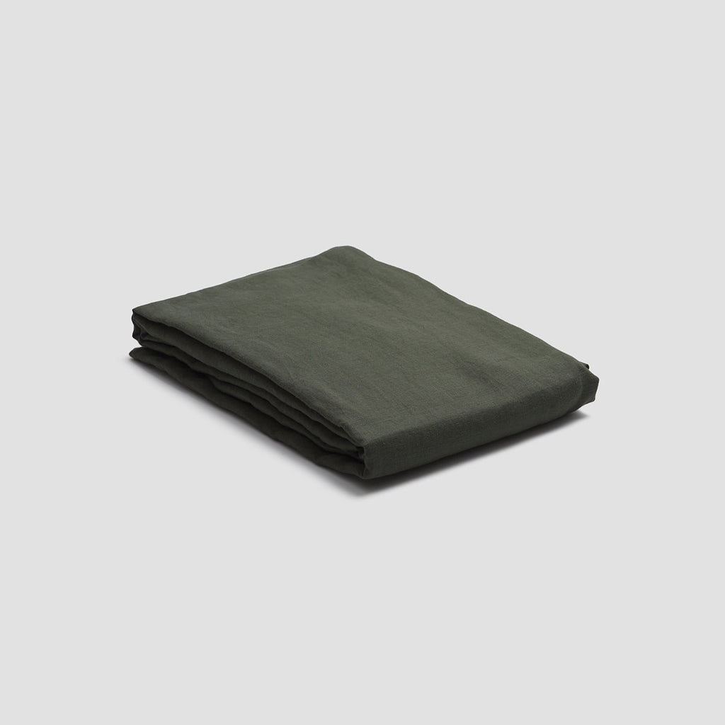 Piglet in Bed - Fern Green Linen Fitted Sheet - Buy Me Once UK