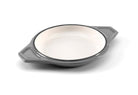 Samuel Groves - Grey & White Round Cast Iron Enamel Casserole Dish With Lid - Buy Me Once UK