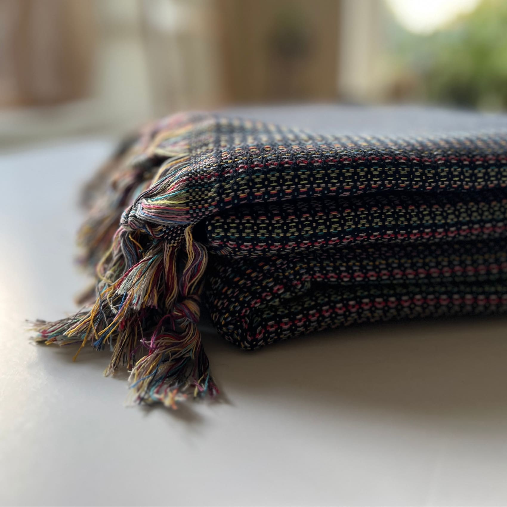 Luks Linen - Hand Loomed Cotton Blanket, Winter - Buy Me Once UK