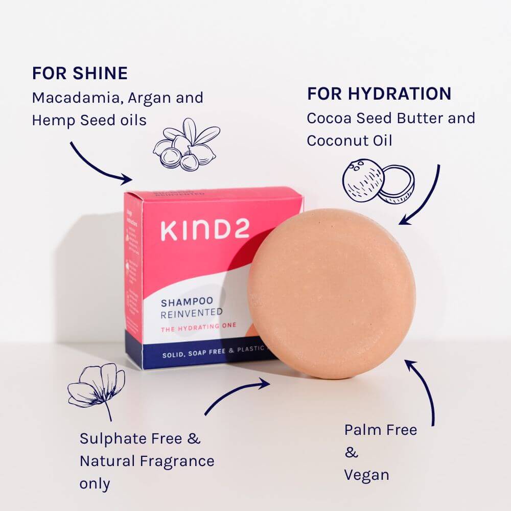 KIND2 - Hydrating Shampoo & Conditioner Bar Bundle - Buy Me Once UK