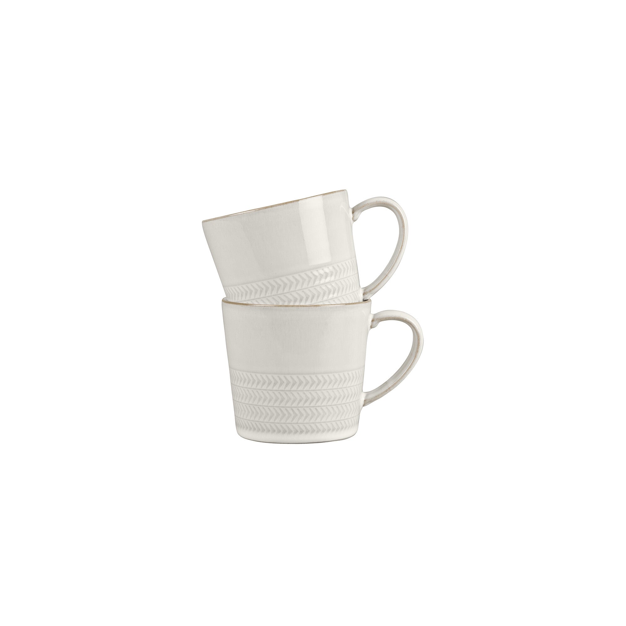 Denby - Natural Canvas Set of 2 Textured Large Mug - Buy Me Once UK