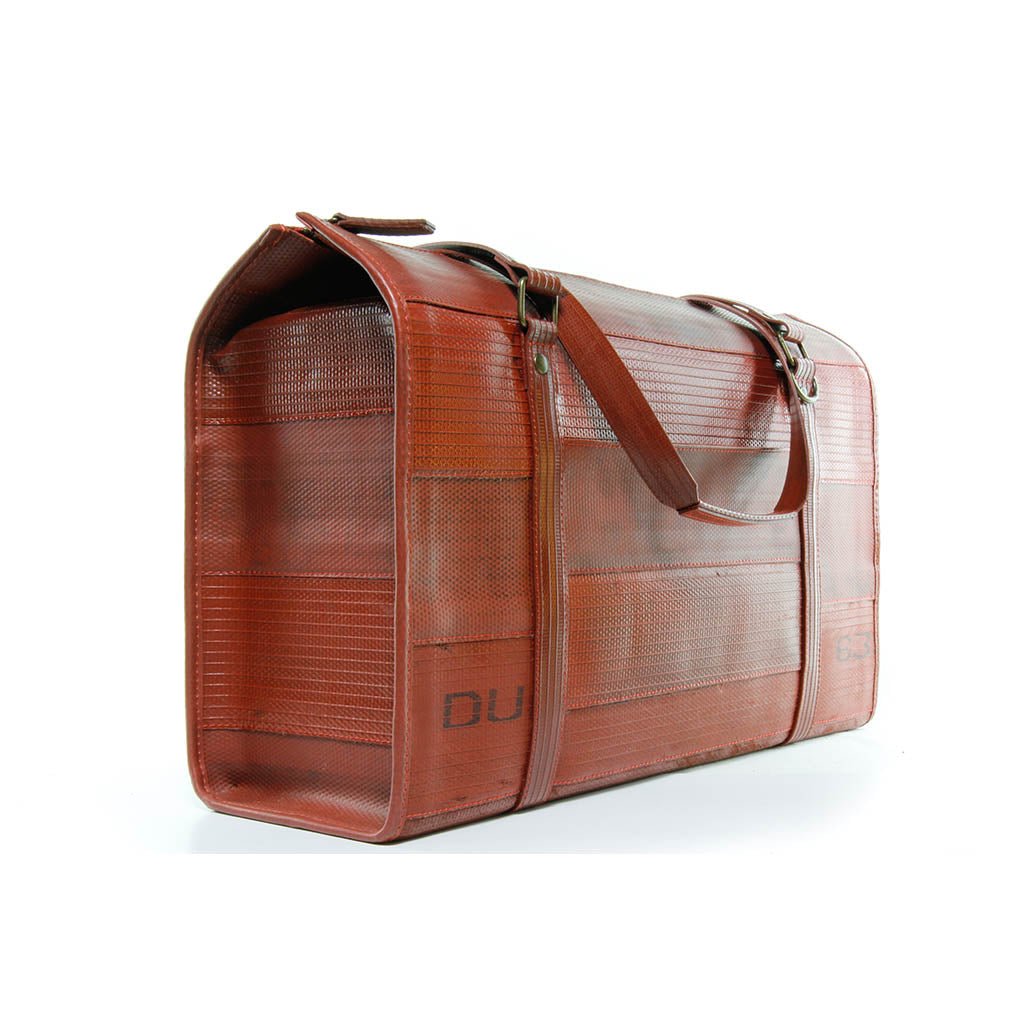 Elvis & Kresse - Reclaimed Fire Hose and Parachute Overnight Bag - Buy Me Once UK