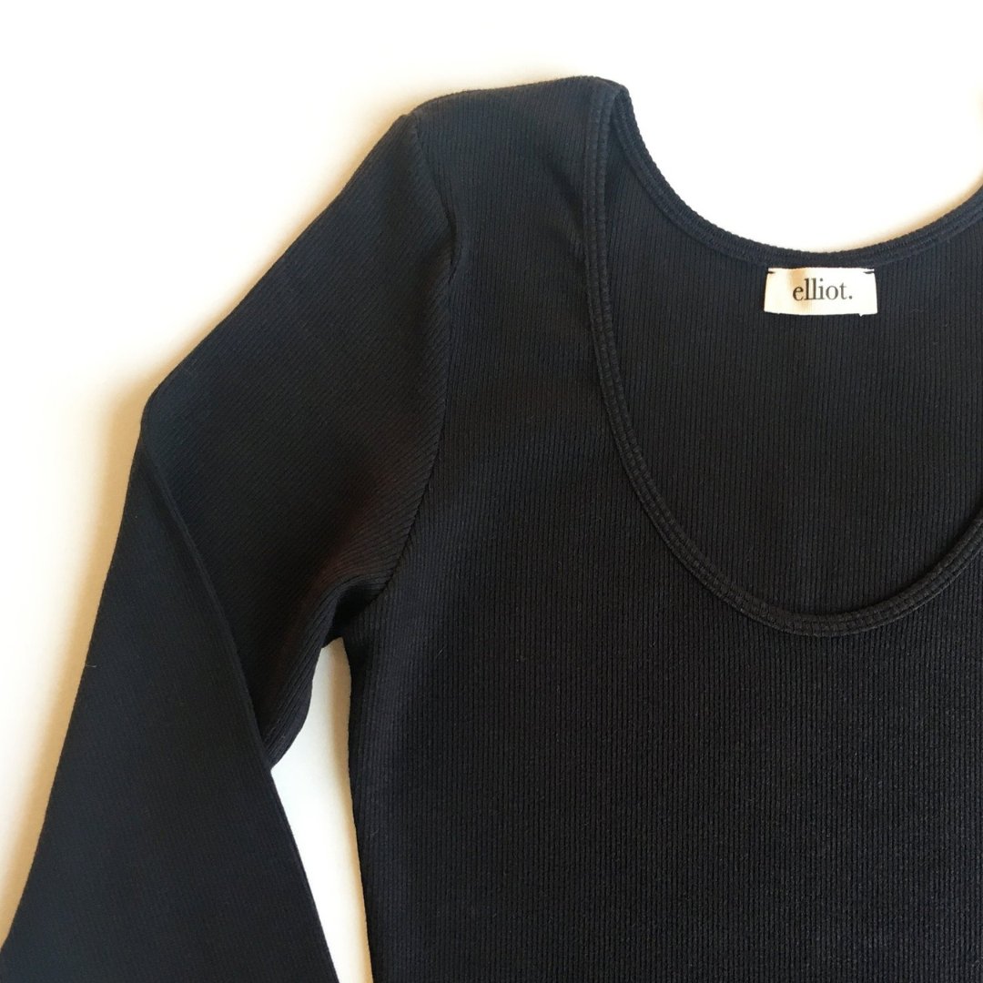 Elliot Organics - Ribbed Organic Cotton Long Sleeve Top - Buy Me Once UK