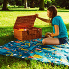 Pacmat - Snakes & Ladders Print Waterproof Picnic Blanket, Family Size - Buy Me Once UK