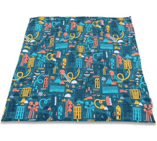 Pacmat - Snakes & Ladders Print Waterproof Picnic Blanket, Family Size - Buy Me Once UK