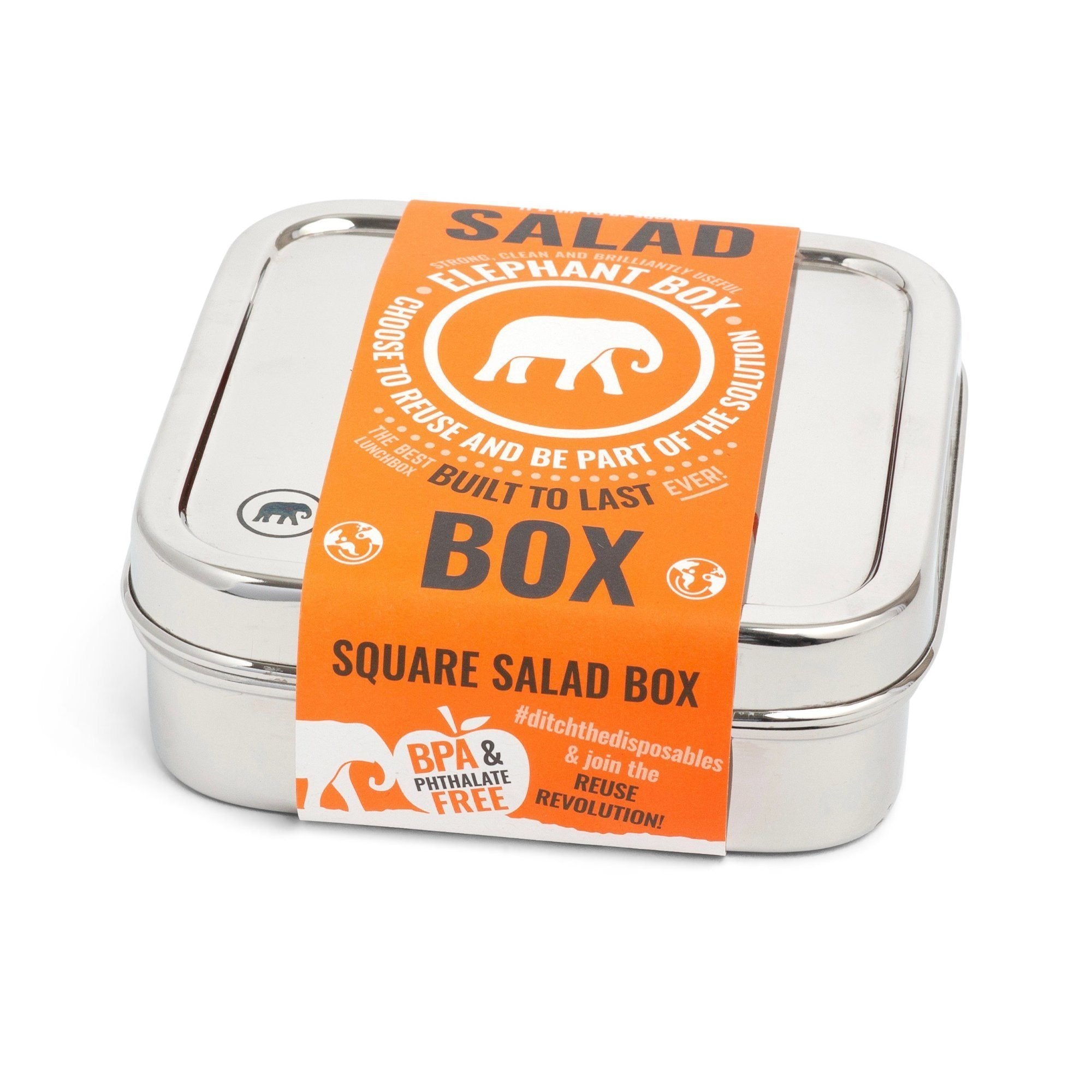 Square Salad Box Lunch-box Elephant Box 