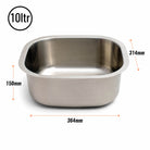 Stainless Steel Washing Up Bowl Kitchen Elephant Box 