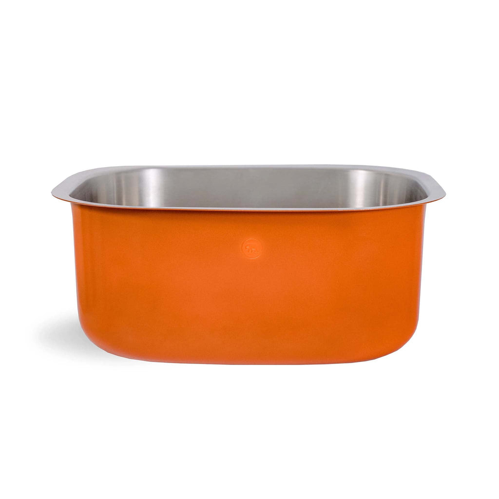 Elephant Box - Steel Washing Up Bowl, Orange - Buy Me Once UK