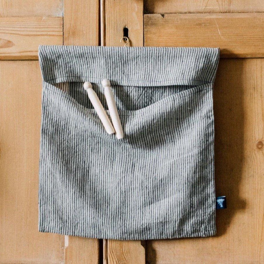 Helen Round - Striped Linen Clothes Peg Bag - Buy Me Once UK