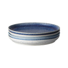 Denby - Studio Blue Set of 4 Coupe Dinner Plates - Buy Me Once UK