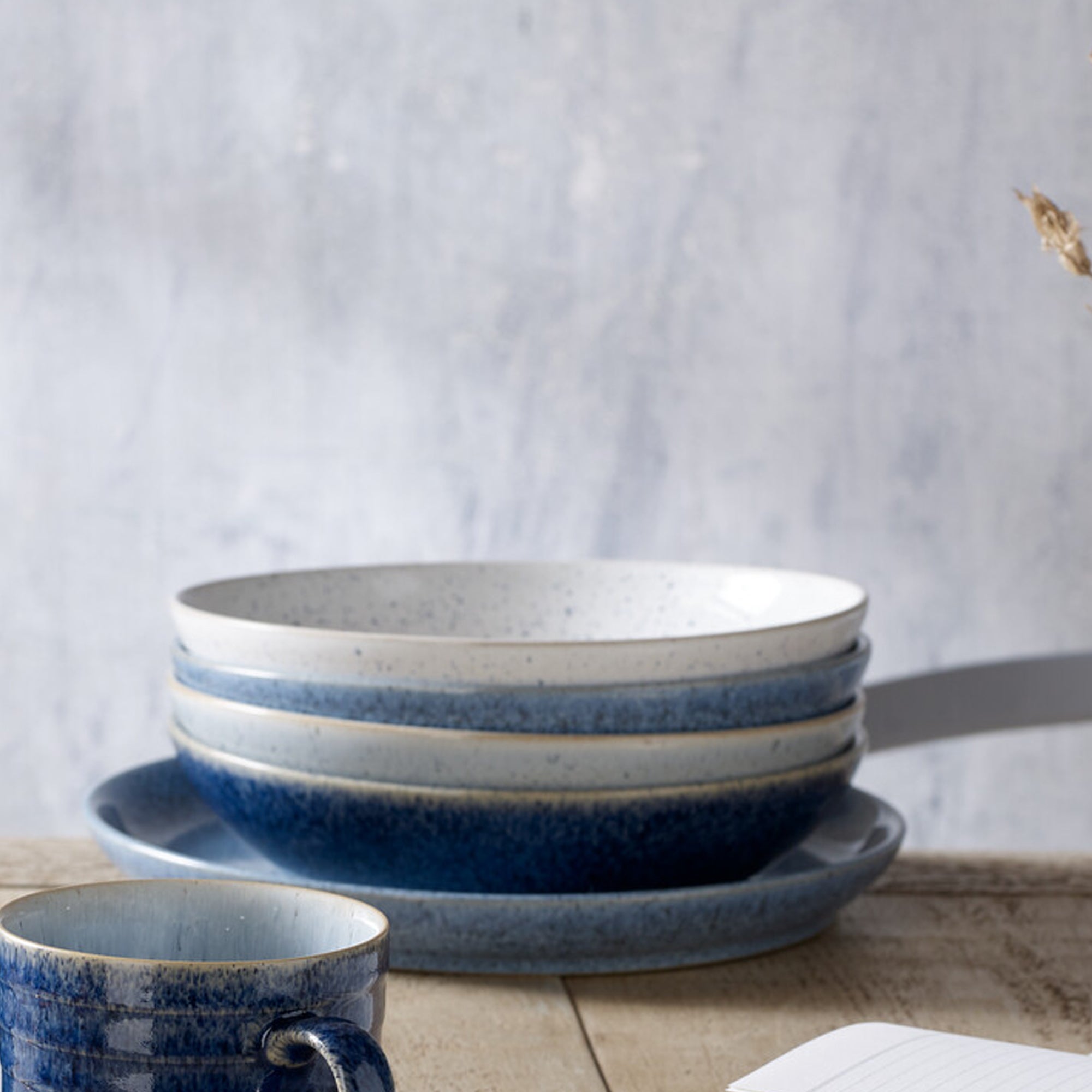 Denby - Studio Blue Set of 4 Pasta Bowls - Buy Me Once UK