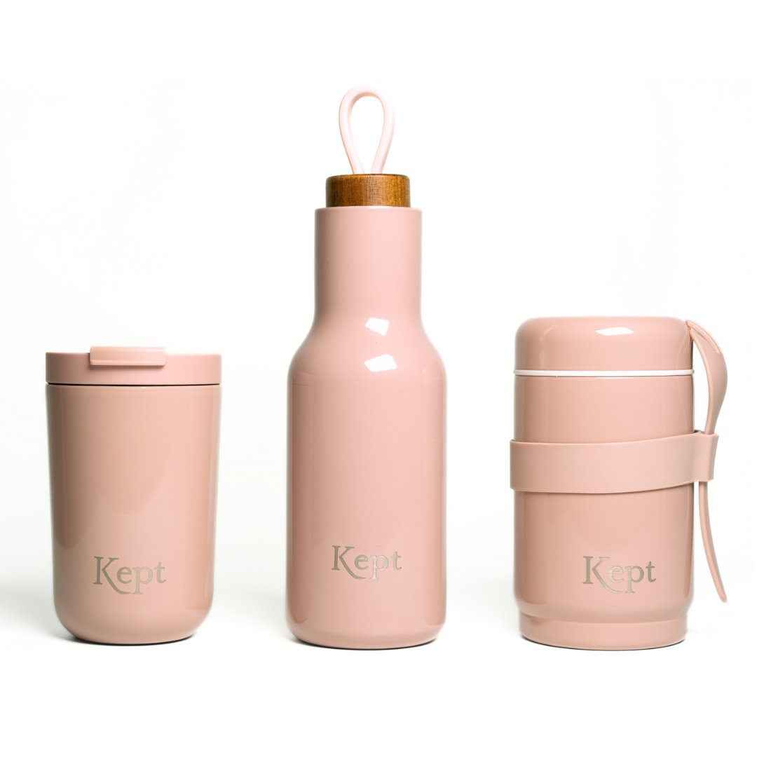 Kept - Travel Mug, Flask & Bottle Set, Sandstone - Buy Me Once UK