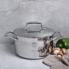 SAVEUR Selects - Tri-Ply Stainless Steel Casserole with Insulated Lid - Buy Me Once UK