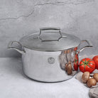 SAVEUR Selects - Tri-ply Stainless Steel Stockpot with Insulated Lid, 25cm - Buy Me Once UK