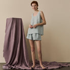 Piglet in Bed - Warm Blue Gingham Cami Set - Buy Me Once UK