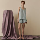 Piglet in Bed - Warm Blue Gingham Cami Set - Buy Me Once UK